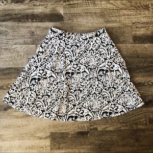 Adrienne Vittadini Unlined Paisley Circle Skirt